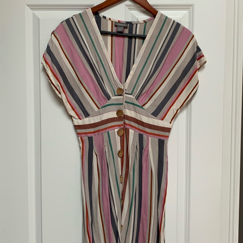 Angie striped casual dress